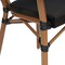 Flash Furniture Marseille Thonet French Bistro Stacking Chair w/Arms, Black Textilene and Bamboo Print Alum Frame SDA-AD642002A-TXT-BK-NAT-GG - alternate 4